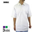 DOUBLE(ダブル）S/Sペイズリーポロシャツ(6色)【B系/HIPHOP/無地/半袖】【あす楽対応】 【メール便対応】