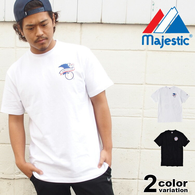 Majestic マジェスティック Tシャツ チームロゴ 半袖 Tシャツ   