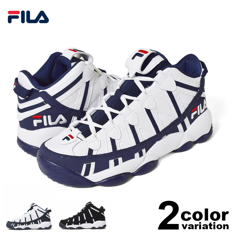 FILA フィラ スニーカー スパゲティー SPAGHETTI NBA ジェリー・スタックファウス シグネチャーモデル [F0206] 【fila メンズ シューズ ホワイト ブラック バッシュ スポーツ 】 【あす楽対応】