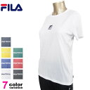 FILA フィラ Tシャツ レディース フィットネスウェア スポーツウェア トレーニングシャツ ランニング ジョギング ジム フィットネス UV対策 ドライ フ...