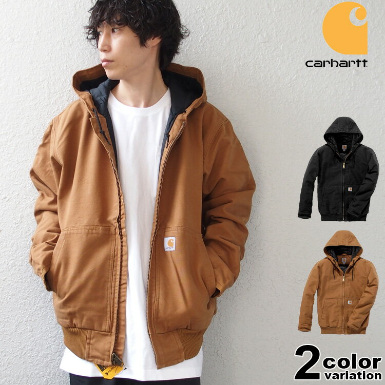 Carhartt カーハート ジャケット アクティブジャケット ルーズフィット 定番 人気 コットン ダック地 ウォッシュ加工 LOOSE FIT WASHED DUCK INSULATED USAモデル 104050 J130 【carhartt ジャケットカーハート アウター メンズ 大きいサイズ 】【あす楽対応】