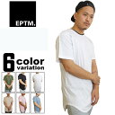 EPTM エピトミ Tシャツ 無地 ロング丈 コットン (6色) [15EP-SP506] 【EPTM エピトミ トールT ロング丈Tシャツ 丈長Tシャツ トップス 無地 無地Tシャツ ラウンドテール 大きいサイズ XXL 2XL】【あす楽対応】 【メール便対応】