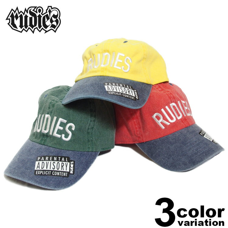 ルーディーズ RUDIE'S ローキャップ 6パネル キャップ PHAT 2TONE PANELCAP (rudies キャップ 帽子 HD064 メンズ レディース)