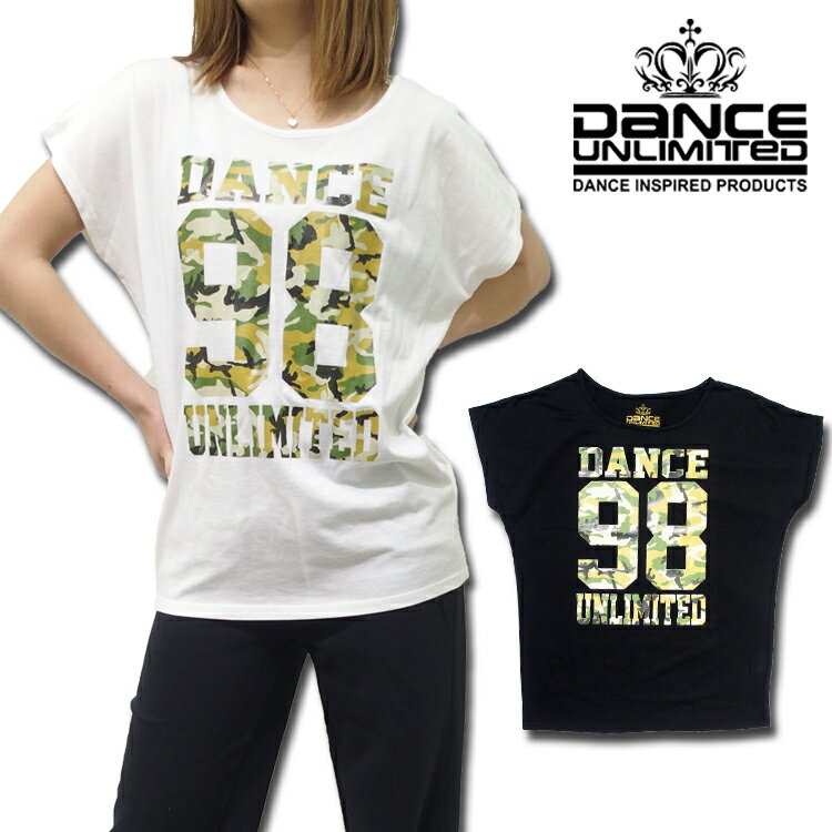 フィットネス Tシャツ レディース DANCE UNLIMITED (ダンス アンリミテッド) ナンバリング / ドルマン (2色) / 3枚以上で2,552円!! [DL..