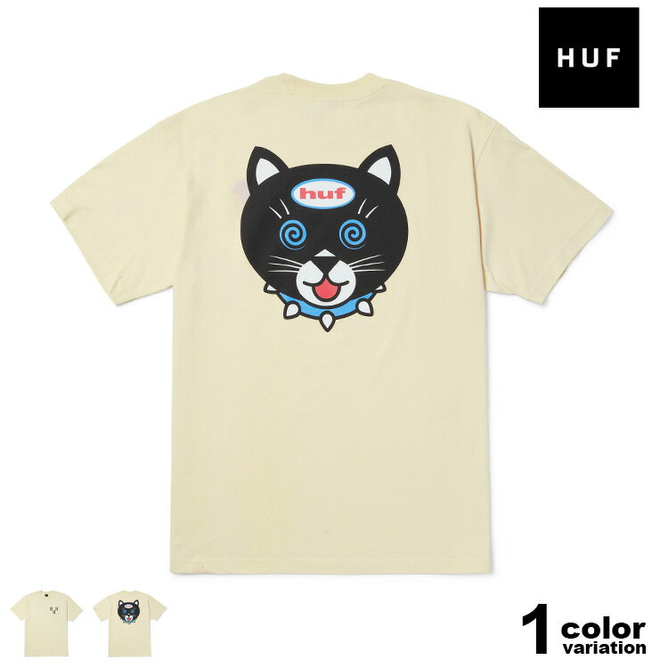 ハフ HUF Tシャツ 半袖 メンズ HYPNO CAT S/S TEE ネコ プリント 猫 (huf tシャツ TS02142 ストリート ..