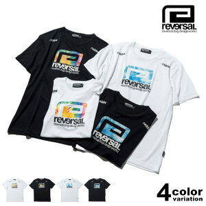 reversal リバーサル Tシャツ 半袖 ドライメッシュ 吸汗速乾 抗菌 防臭 Polygiene TIE DYE BIG MARK DRY TEE RV25SS057 スポーツ 格闘技 トレーニング ジム ランニング ブラック ホワイト 黒 白 M L XL XXL 【メール便対応】