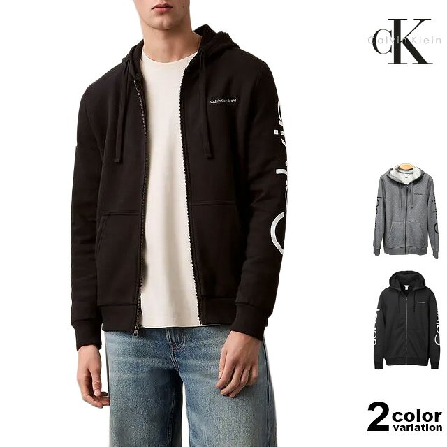 Rakuten - Calvin Klein カルバンクライン パーカー スウェット ジップアップフーディ 長袖 裏起毛 Traveling Logo ZIP Hoodie メンズ 大きいサイズ (CK calvin klein トップス 40DC414)