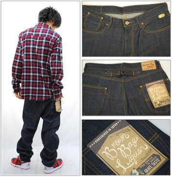 Brown Bag Liquor (ブラウンバッグリカー ) ノンウォッシュ デニム パンツ / 5 POCKET DENIM [BBL-PT201] 【ストリート B 系 HIPHOP ヒップホップ メンズ ファッション ジーンズ ボトムス 大きいサイズ JEANS 2013年秋物新作 】【あす楽対応】