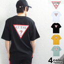 ゲス ペアTシャツ ゲス GUESS ビッグ Tシャツ 半袖 メンズ レディース Original Triangle Logo Back Print S/S Tee (guess tシャツ ビッグロゴ ティーシャツ T-SHIRTS カットソー トップス MJ2K9418) 【あす楽対応】 【メール便対応】