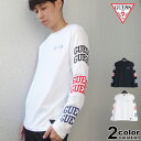 【guess ロンt】 GUESS ゲス ロンT 袖ロゴ Tシャツ 長袖 ロングスリーブ アメカジ メンズ レディース 別注 モデル MM3S12MTSI 【メ...