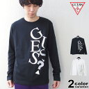 【guess ロンt】 GUESS ゲス ロンT リフレクト ビッグロゴ Tシャツ 長袖 ロングスリーブ アメカジ メンズ レディース 別注 モデル MM3W42MTSC【あす楽対応】 【メール便対応】