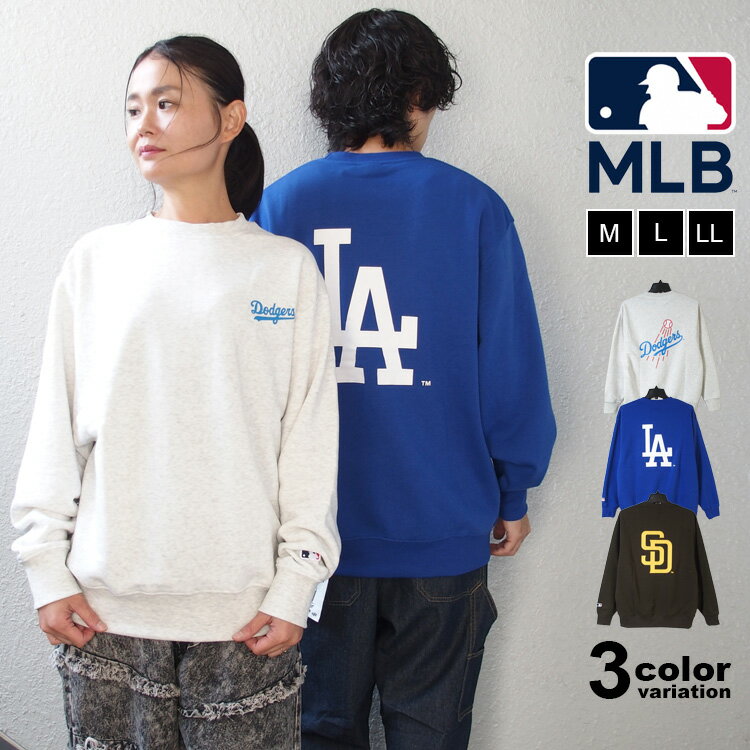 MLB スウェット トレーナー ドジャース パドレス 裏起毛 メジャーリーグベースボール チームロゴ バックプリント メンズ レディース トップス グラフィック (LA ロサンゼルスドジャース SD サンディエゴ パドレス C6460M 2024 新作)のサムネイル