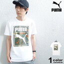 PUMA プーマ 半袖 Tシャツ CLASSICS GRAPHICS ロゴTシャツ (puma tシャツ ホワイト メンズ 速乾 599156 2020年 新作)  