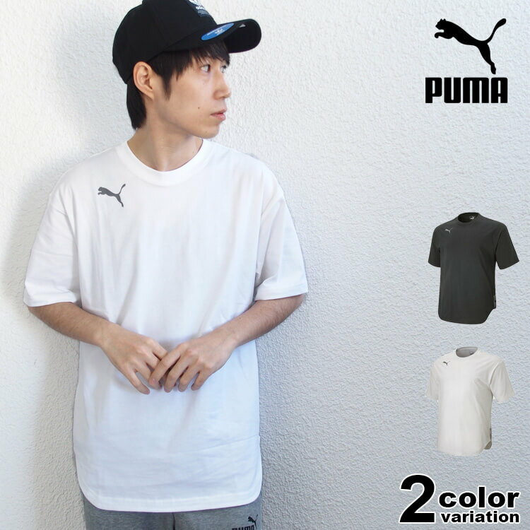 PUMA プーマ 半袖 Tシャツ FTBLNXT HYBRID SS ロゴ Tシャツ (puma tシャツ コットン ブラック 657034) 【あす楽対応】 【メール便対応】