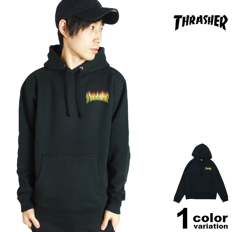 Rakuten - スラッシャー THRASHER パーカー プルオーバー スウェット FLAME OVERLAY HOOD SWEAT PARKA [TH85227] 【thrasher パーカー マグロゴ メンズ ファッション 大きいサイズ USA 】