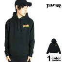 スラッシャー THRASHER パーカー プルオーバー スウェット FLAME OVERLAY HOOD SWEAT PARKA [TH85227] 【thrasher パーカー マグロゴ メンズ ファッション 大きいサイズ USA 】【あす楽対応】