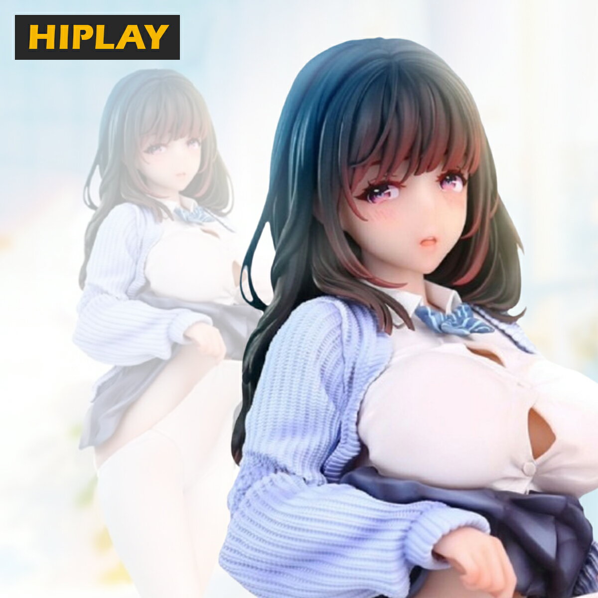 HiPlay Hapitopi 1/6 ふろばの妹ちゃん 追視アイ 一部温感塗装 塗装済み完成品 美少女フィギュア オリジナルキャラクター フィギュア 模型 コレクション ホビー ギフト プレゼント