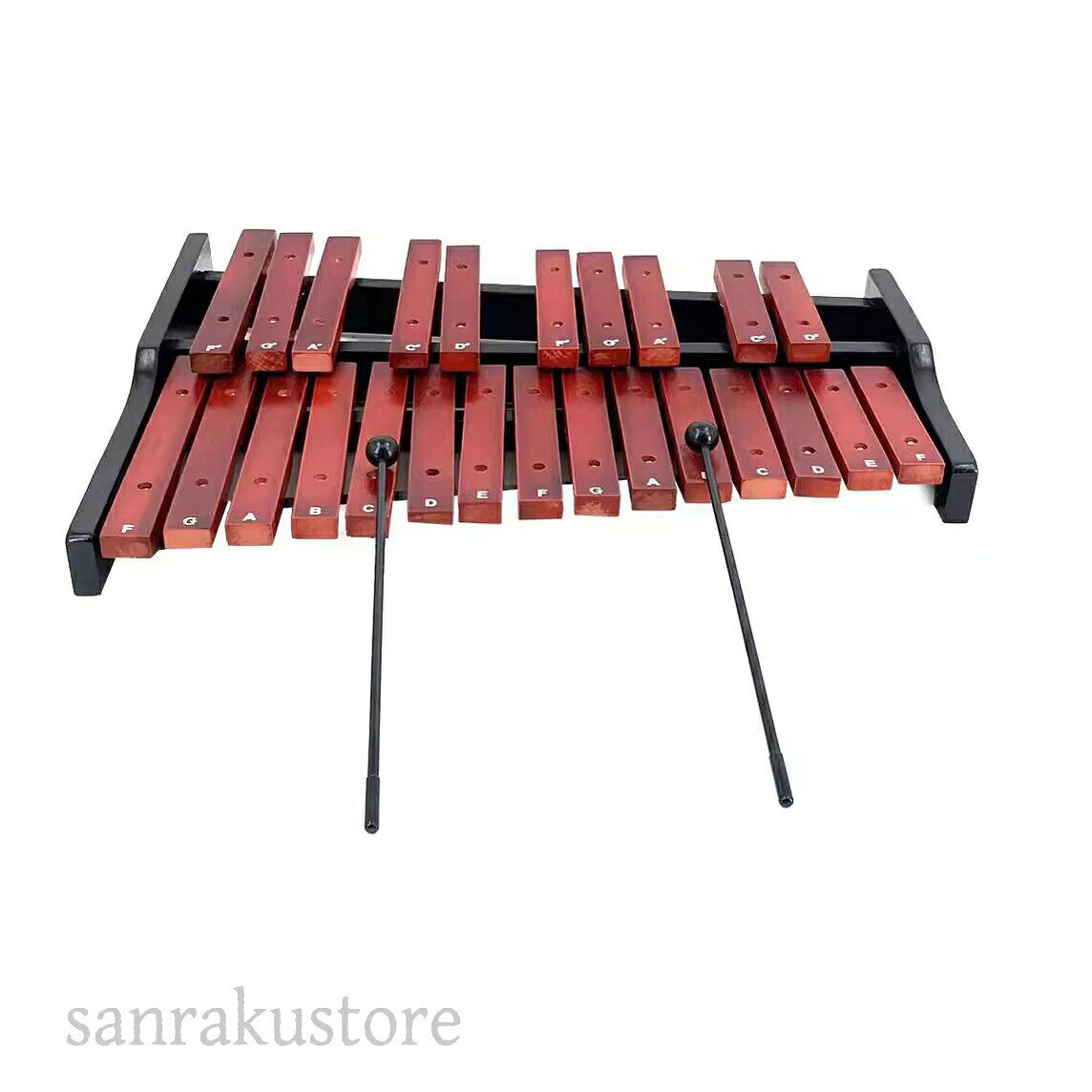 木琴 木製卓上木琴 25音 音階付き 卓上木琴 音楽知育 木製鍵盤 グロッケン 打楽器 子供用 初心者向け 練習用 マレット付き 音楽教育 幼児 パー キッズ 木製おもちゃ木琴 音感育成
