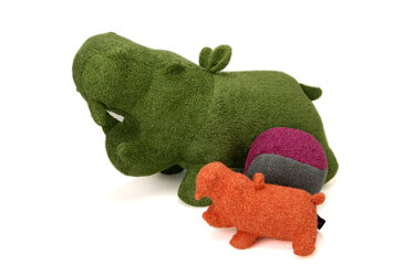 【送料無料】【受注生産】【Hippopotamus】 ヒポポタマス 出産祝いギフトセットビッグヒポポ1個 + ぬいぐるみ1個 + ボール(20cm)1個今治 オーガニック 日本製 プレゼント 高級