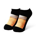 【3980円以上で送料無料】 フード ソックス HIPSHOP ヒップショップ BEER ビール ソックス レディース ショート丈 23-25cm