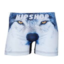 【3980円以上送料無料】アニマル パンツ HIPSHOP ヒップショップ WOLF ウルフ アンダーパンツ メンズ ボクサーパンツ かっこいい ギフト シーム...