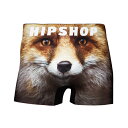 アニマル パンツ HIPSHOP ヒップショップ FOX キツネ アンダーパンツ　メンズ ボクサーパンツ かっこいい ギフト シームレスパンツ