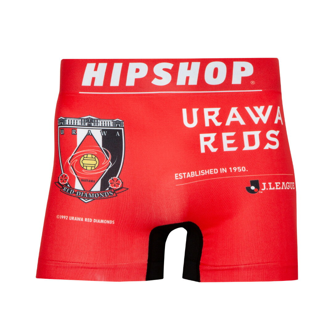 【Jリーグコラボ】 Jリーグ パンツ HIPSHOP ヒップショップ URAWA REDS 浦和レッズ アンダーパンツ メンズ ボクサーパンツ かっこいい ギフト シームレスパンツ