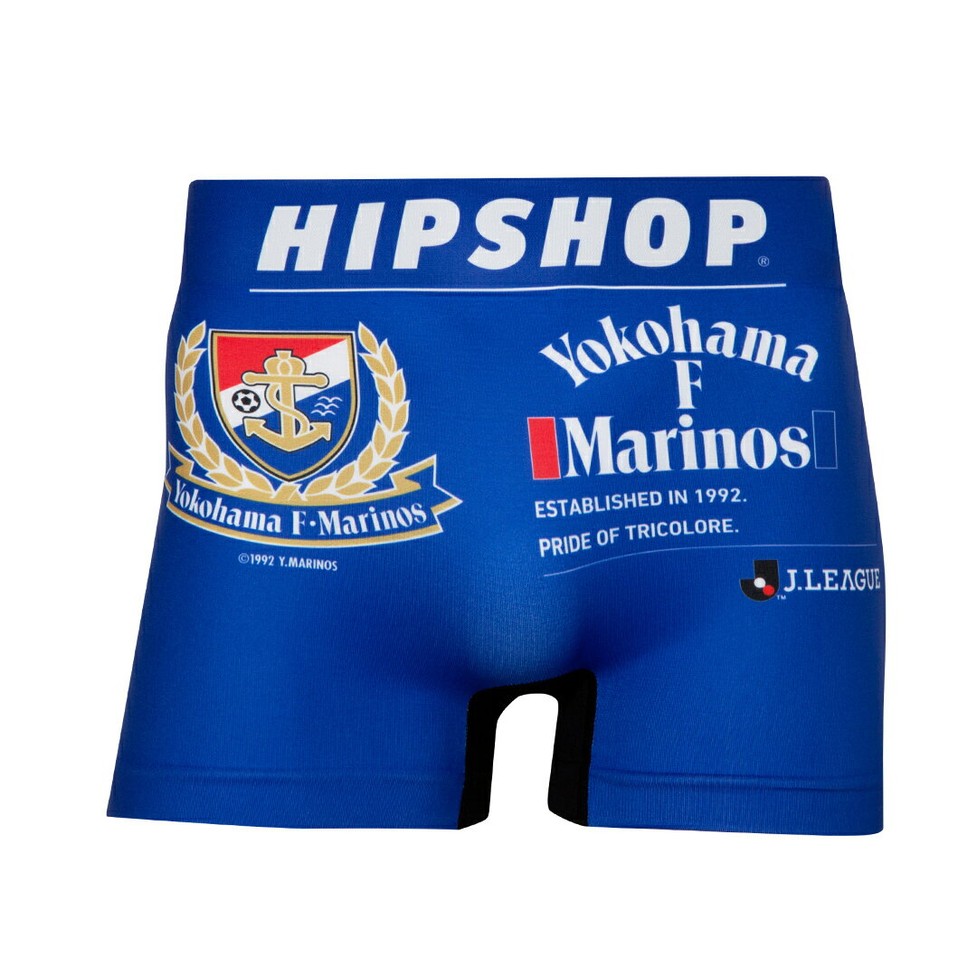 ＜Jリーグ＞HIPSHOP（ヒップショップ）YOKOHAMA F MARINOS/横浜F・マリノス　アンダーパンツ　メンズ　ポリエステルタイプ ボクサーパンツ 前閉じ M/L/LL HE2241A148