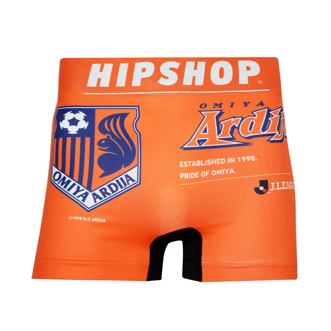 【Jリーグコラボ】 Jリーグ パンツ HIPSHOP ヒップショップ OMIYA ARDIJA 大宮アルディージャ アンダーパンツ メンズ ボクサーパンツ かっこいい ギフト シームレスパンツ