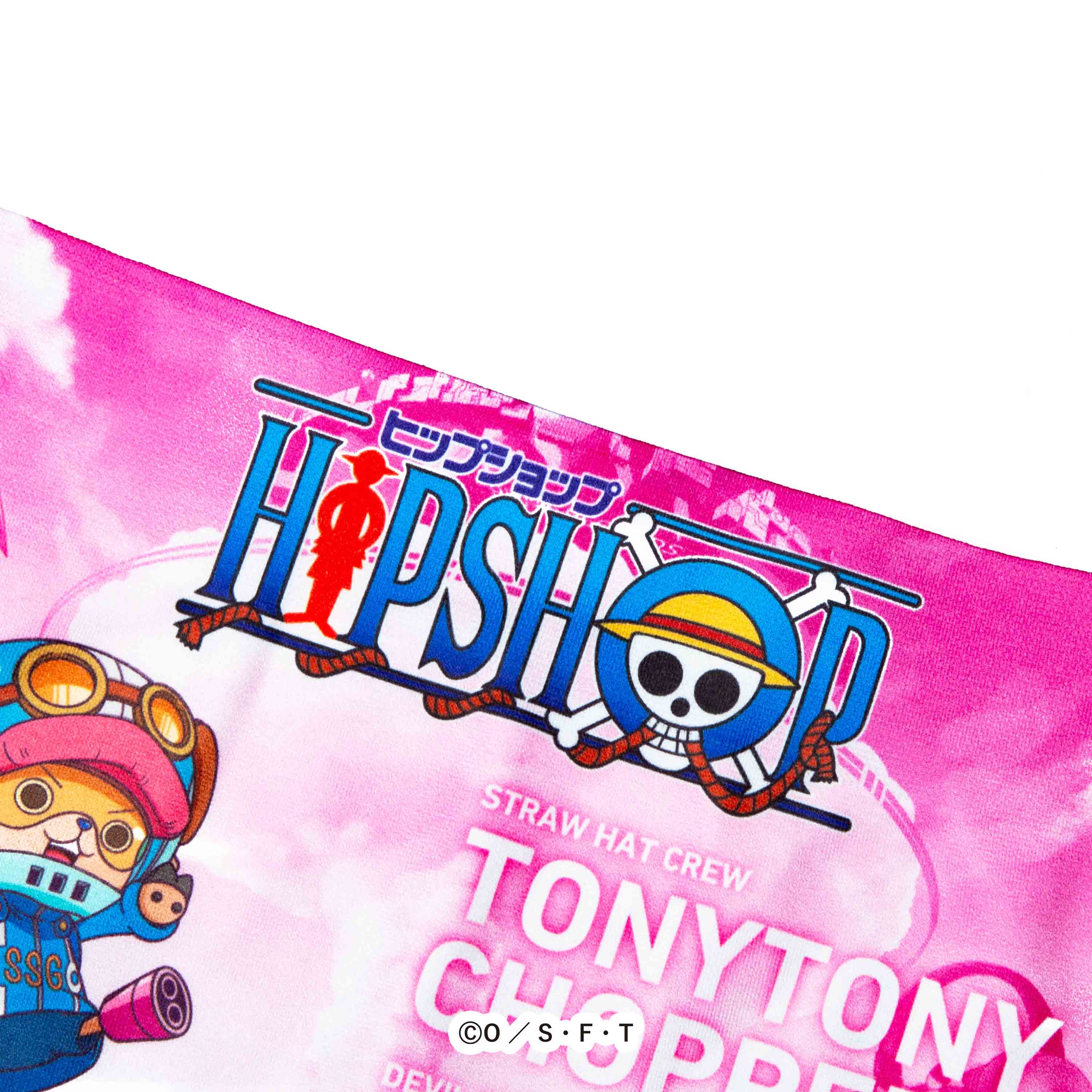 【ONE PIECE】 トニートニー・チョッパー 2 パンツ HIPSHOP ヒップショップ ワンピース TONYTONY.CHOPPER 2 アンダーパンツ キッズ ボクサーパンツ コラボ ギフト シームレスパンツ 3