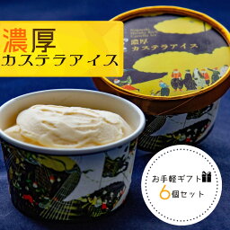 【蔦屋総本家】濃厚カステラアイス【6個セット】