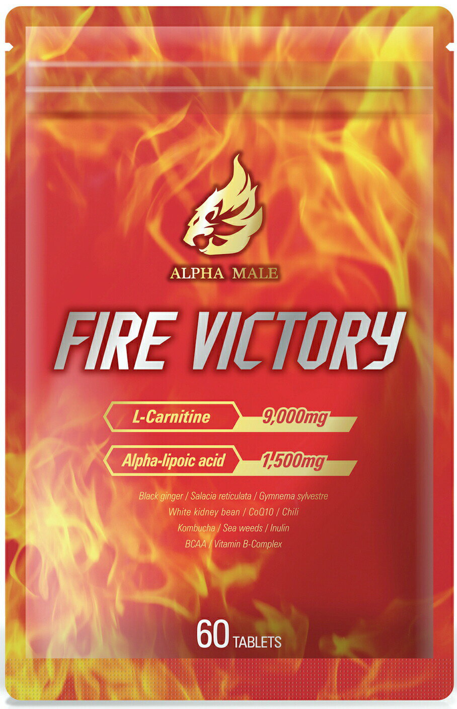 FIRE VICTORY 医師監修 ダイエッターサプリ カルニチン カプサイシン アルファリポ酸 60粒 30日分