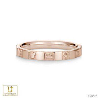 キングダム ハーツ 指輪 / モノグラムリング 「シングル」 / K18ピンクゴールド 結婚指輪 マリッジリング ブライダルリング ジュエリー プロポーズ レデ...