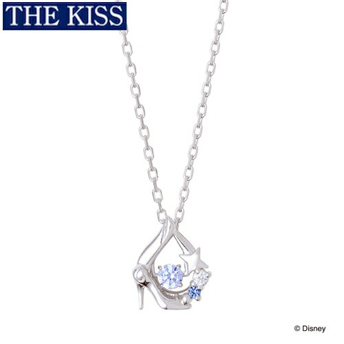 【複数購入で最大P10倍】 シンデレラ ネックレス ガラスの靴 ディズニー プリンセス アクセサリー Disney THE KISS ザキス ザキッス プレゼント 20代 30代 彼女 誕生日 記念日 DI-SN1400CB