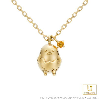 ぐでたま グッズ サンリオ アクセサリー ぐでたま ネックレス K18イエローゴールド レディース ジュエリー 女性 誕生日 記念日 プレゼント ユートレジャーのサムネイル