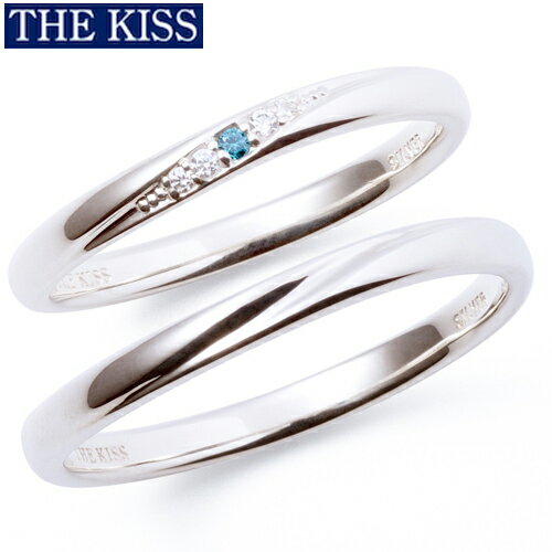 THE KISS ペアリング 指輪 シルバー ペアアクセサリー シンプル プレゼント ザ・キッス ザキッス キッス 20代 30代 カップル 誕生日 記念日 SR2006BDM-2007BDM