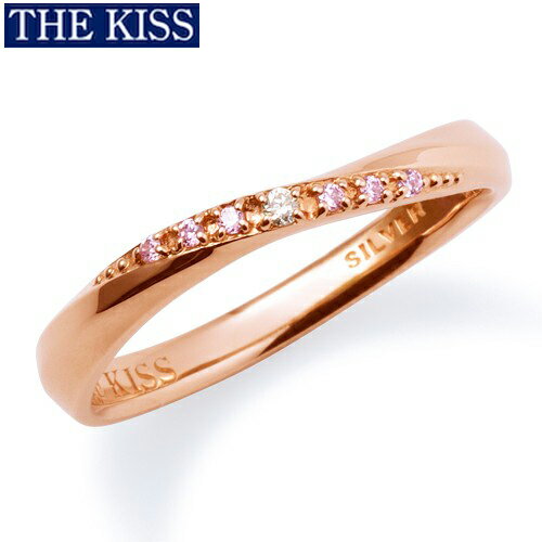 THE KISS リング 指輪 シルバー ペアリング レディース単品 ダイヤモンド プレゼント ザ・キッス ザキッス キッス 20代 30代 彼女 女性 誕生日 記念日 SR1853DM