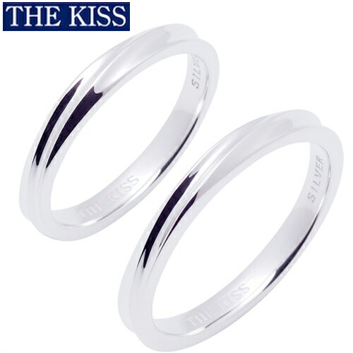 THE KISS ペアリング 指輪 シルバー ペアリング 安い レディース メンズ シンプル プレゼント ザ・キッス ザキッス キッス 20代 30代 彼氏 彼女 男性 女性 誕生日 記念日 SR1835-P