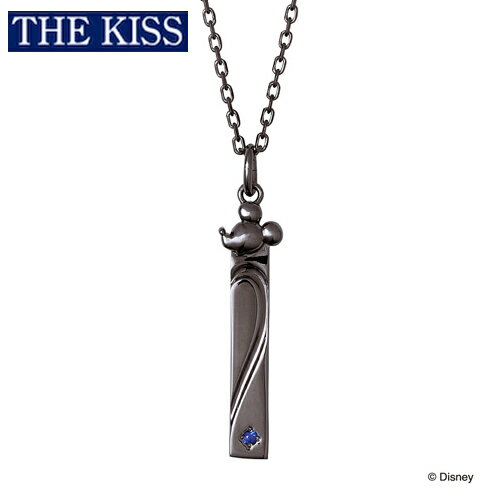 【複数購入で最大P10倍】 ディズニー ミッキー ネックレス メンズ 単品 ミッキーマウス アクセサリー THE KISS ザキス ザキッス カップル プレゼント 20代 30代 彼氏 男性 誕生日 記念日 DI-SN2407SP