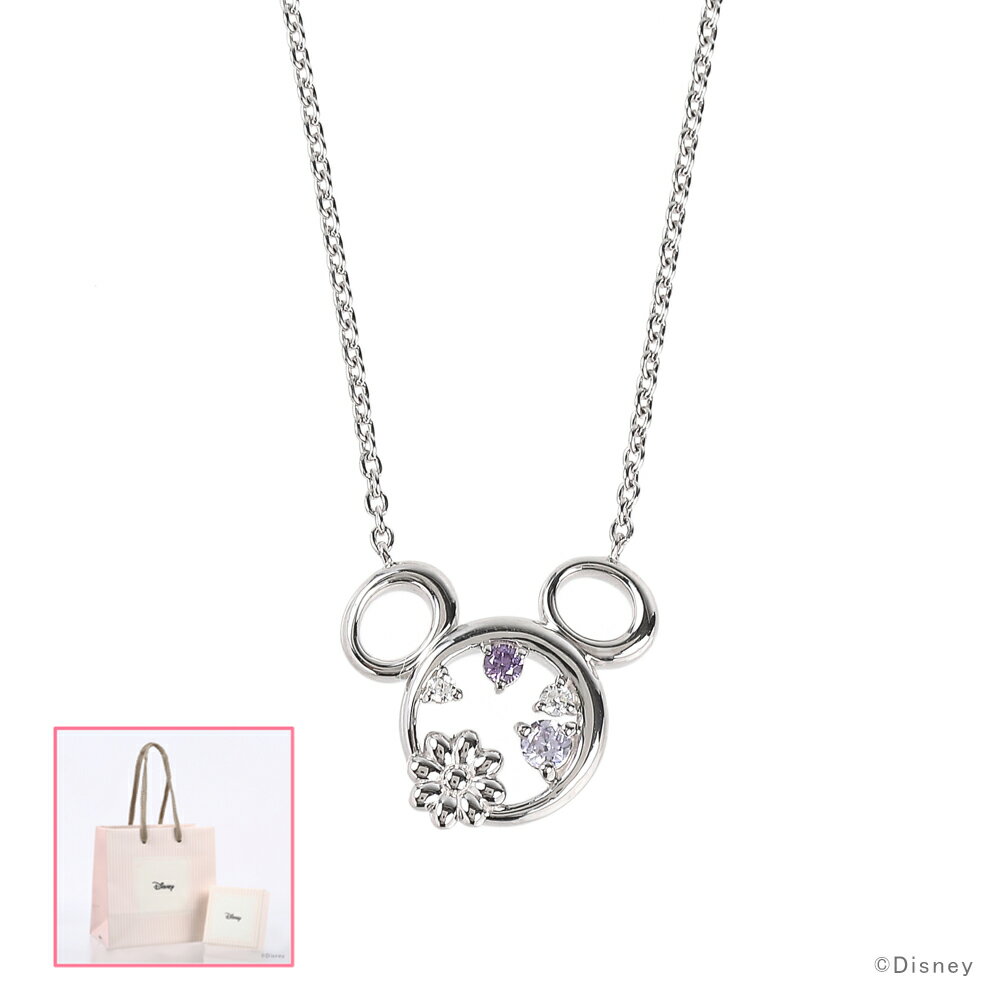 【12月限定！エントリーで全商品★P10倍★】ディズニー ネックレス Disney ミッキーマウス シルバー アクセサリー レディース ペンダント ネックレス VPCDS20151 ミッキー プレゼント 女性 誕生日 記念日のサムネイル