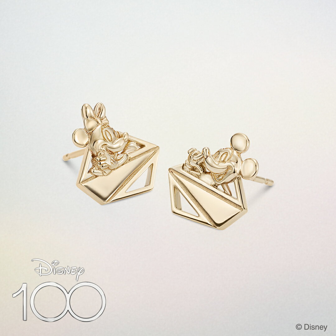 ケイウノ / ディズニー 創立100周年 限定コレクション 「ミッキー&ミニー」 ピアス / Disney100 limited Earrings -Mickey＆Minnie- / K10イエローゴールド レディース 女性 アクセサリー ジュエリー 人気 ブランド ディズニー プレゼント ギフト K.uno 正規品