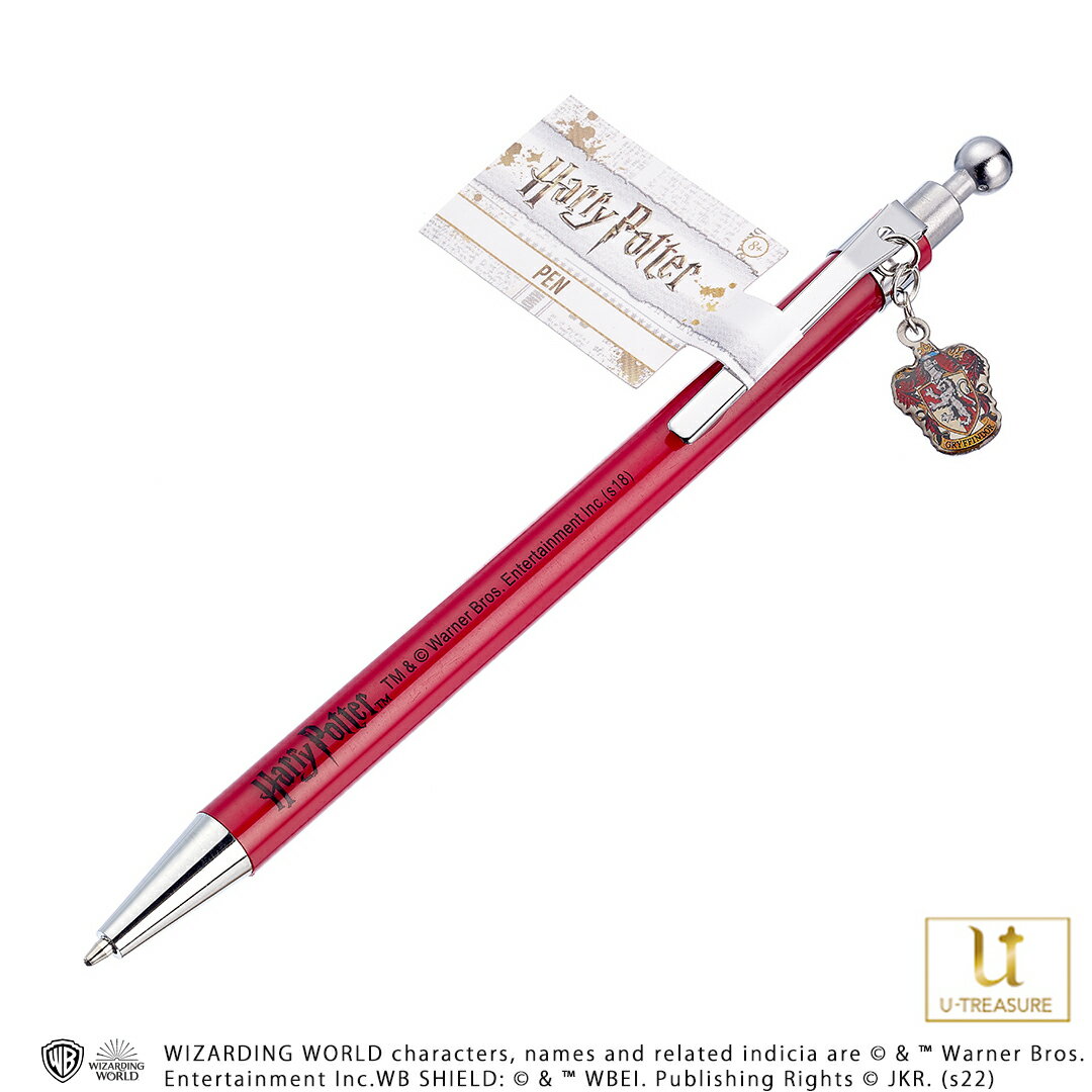 ハリー・ポッター グッズ ペン Gryffindor House Crest Pen 文房具 ボールペン 雑貨 アクセサリー The Carat Shop 海外輸入品 正規品 人気 ブランド プレゼント ギフト U-TREASURE ユートレジャー