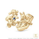 ポケモン グッズ リオル ルカリオ リング 指輪 アクセサリー リオル&ルカリオ フォークリング K18イエローゴールド 男女兼用 ユニセックス レディース メ...