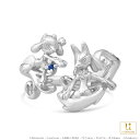 ポケモン グッズ リオル ルカリオ リング 指輪 アクセサリー リオル&ルカリオ フォークリング プラチナ 男女兼用 ユニセックス レディース メンズ かわいい おしゃれ 人気 ブランド ポケットモンスター 誕生日 記念日 プレゼント U-TREASURE ユートレジャー