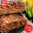 【送料無料】黒毛和牛オリジナルハンバーグ250g3個セット