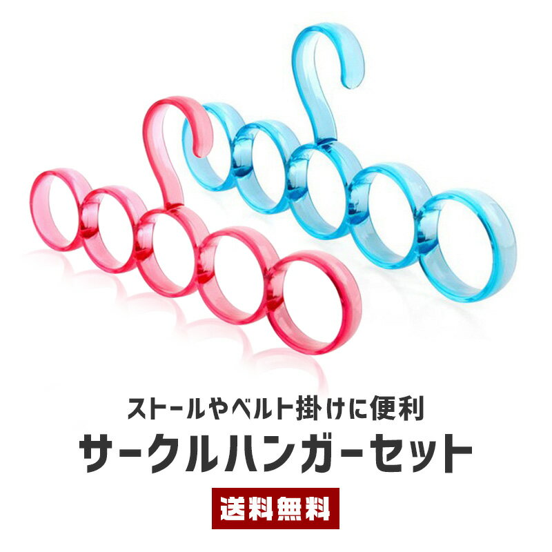 【送料無料】 ストール スカーフ マフラー用 ハンガー 2個セット【ベルト用 ネクタイ用 吊り下げ収納 大容量 隙間収納 便利グッズ 収納 整理】【コンビニ受取対応商品】