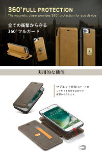 マグネット開閉手帳型スマホケース【アイフォンケースカバー多機能スタンドストラップ付属リング付属ICカード収納可能iphone66Plusiphone77plusS7S7EdgeS8S8Plusレザー定期名刺ビジネスカジュアル女性男性プレゼント】