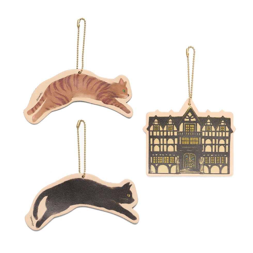 【ネコポス対応可】★クリスマスオーナメント　山猫ホテル＜ ホテル・クロネコ・トラネコ ＞