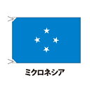 ミクロネシア 国旗 90×120cm 上質なエクスラン地 ポピュラーサイズ レザー・ハトメ・ヒモ付仕立 旗 フラッグ 国産 難易度:H 3営業日以内に出荷 送料無料 micronesia