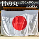エクスラン日の丸 旗 国旗 200×300cm ポール掲揚にも 屋内にも 屋外にも 三角レザー付 即日出荷 送料無料